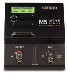 The Line 6 M5. Any pedal you want, one at a time. I love the simplicity of this one.